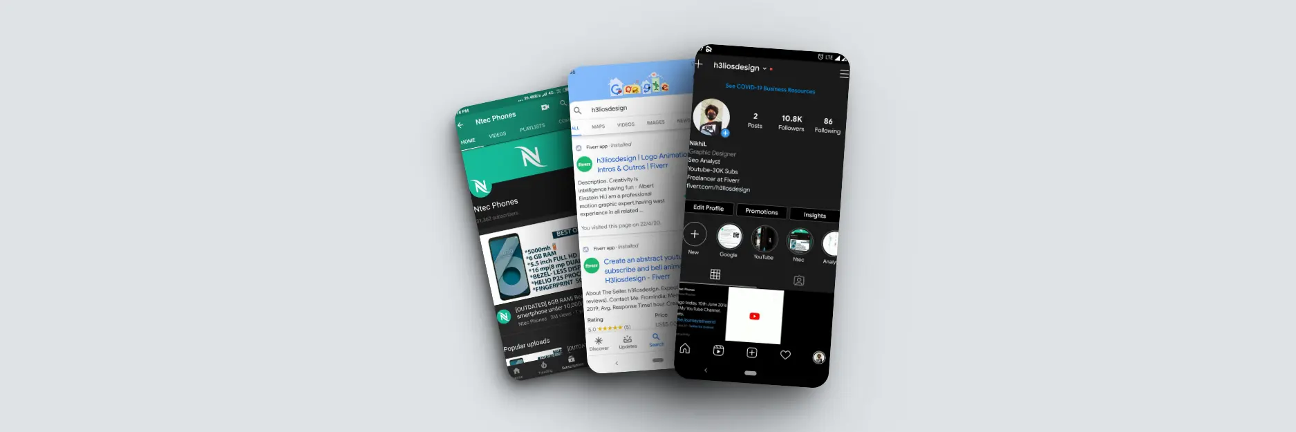 connect with nikhil pn social media instagram